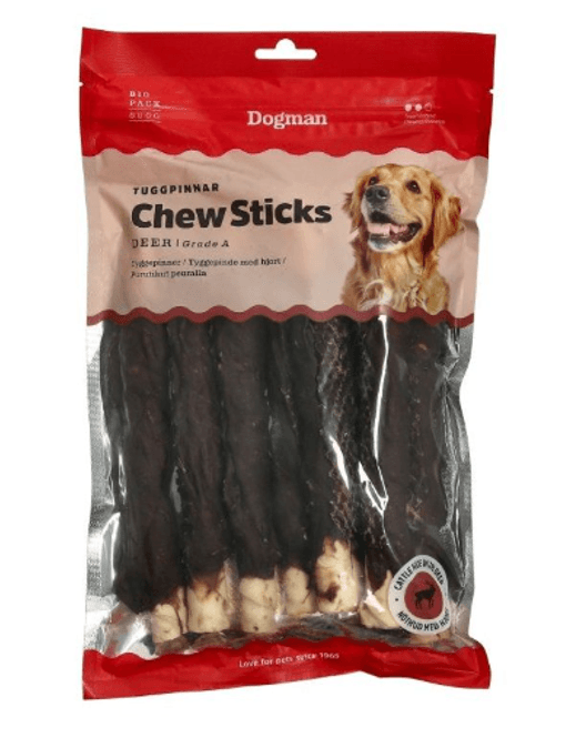 Hovedbilde Dogman Sticks m/Hjort 600g