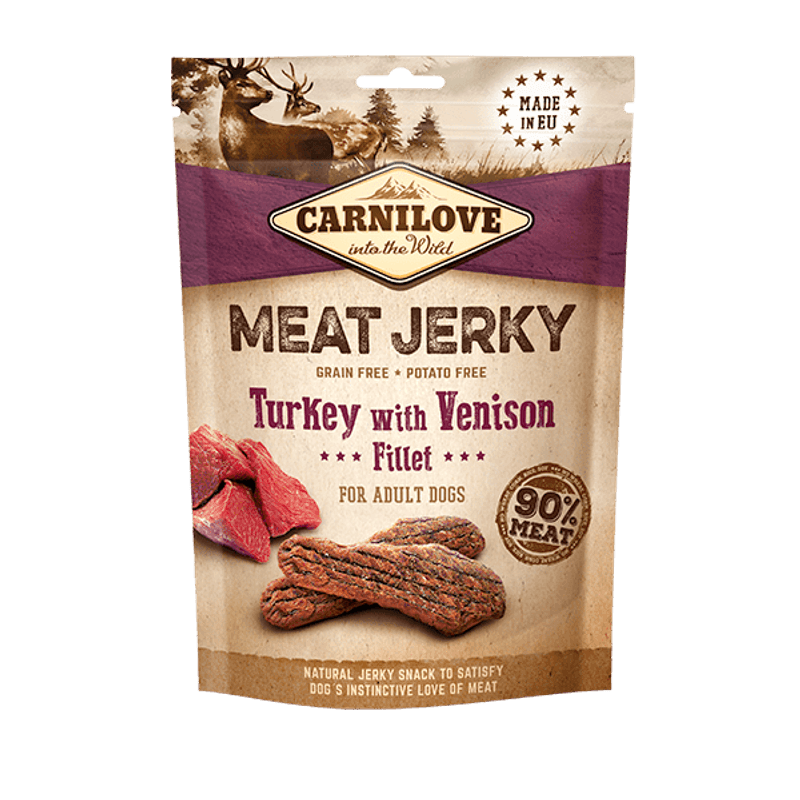 Carnilove Meat Jerky Turky with Venison